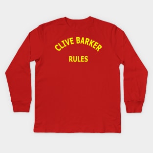 Clive Barker Rules Kids Long Sleeve T-Shirt